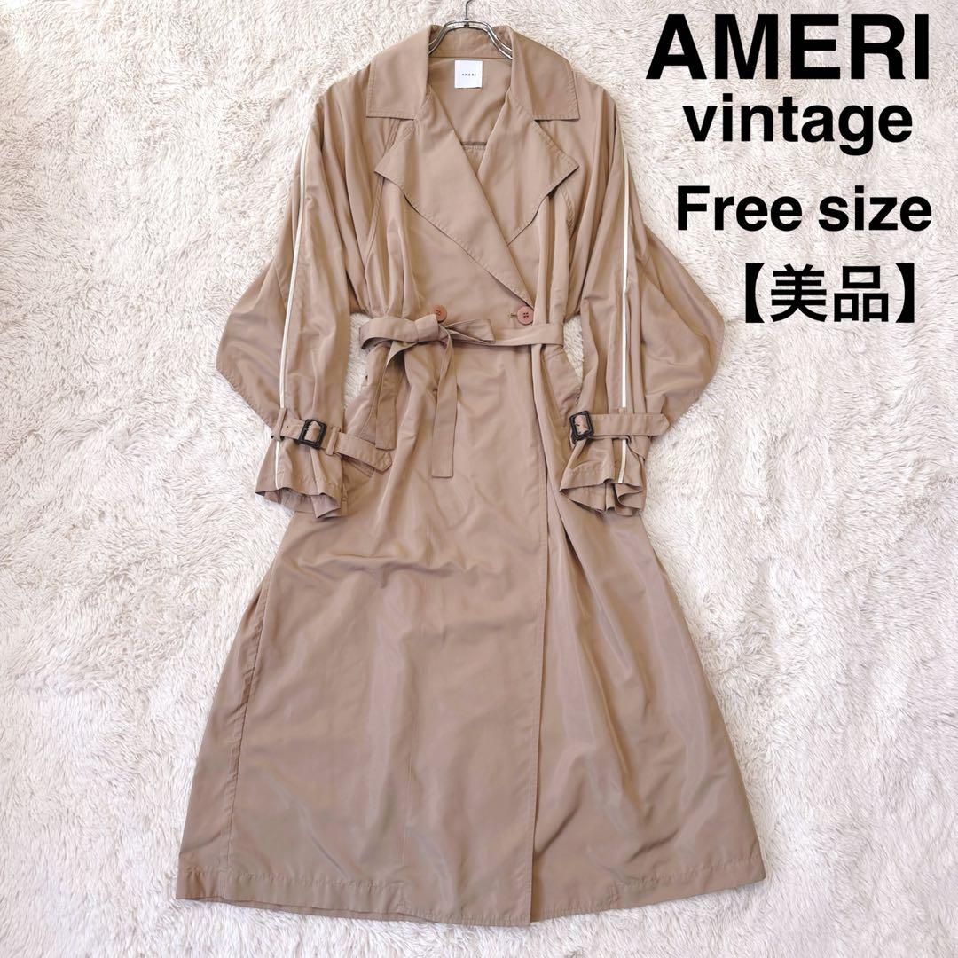 【美品】AMERI アメリヴィンテージ トレンチコート バルーンスリーブ
