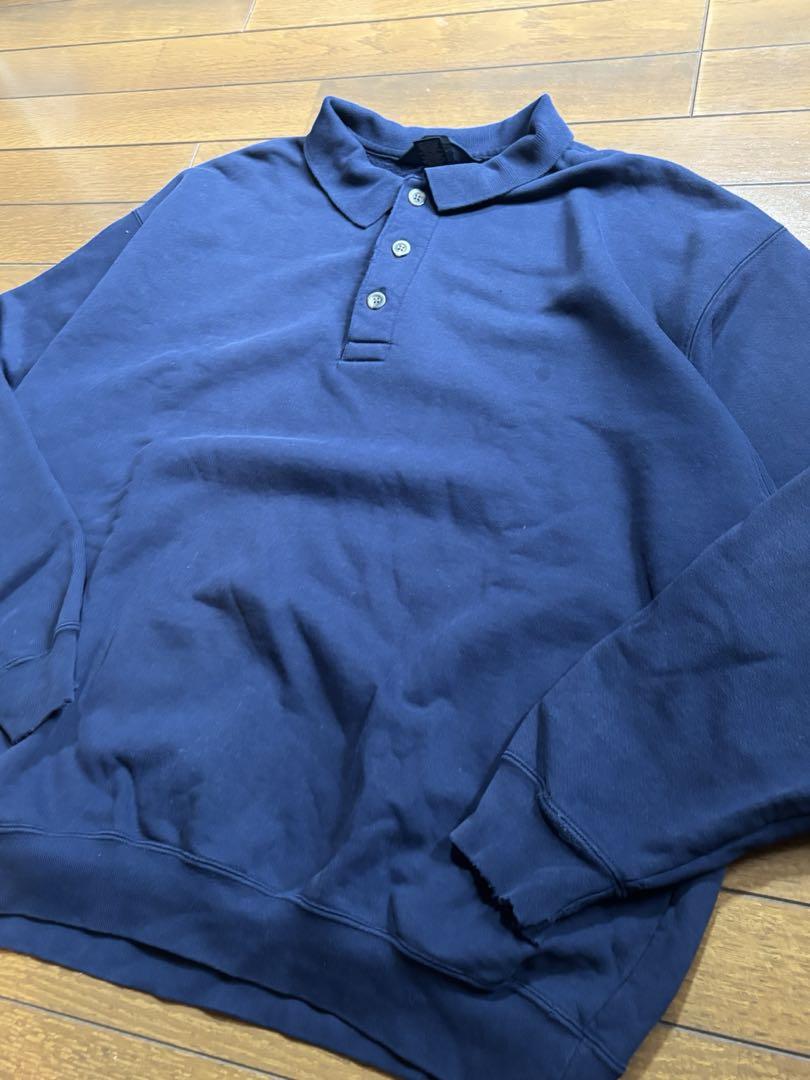 90s LANDSEND スウェットポロシャツ USA製