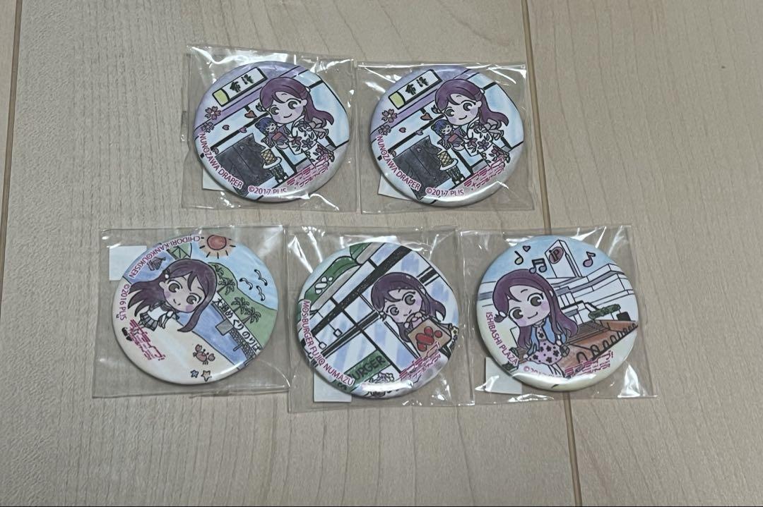 ラブライブサンシャイン　梨子　まちあるき　缶バッジ　まとめ売り 桜内梨子 ラブライブサンシャイン 缶バッジ 沼津まちあるき