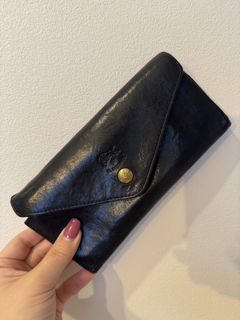 【美品】IL BISONTE イルビゾンテ ロングウォレット 長財布 ブラック