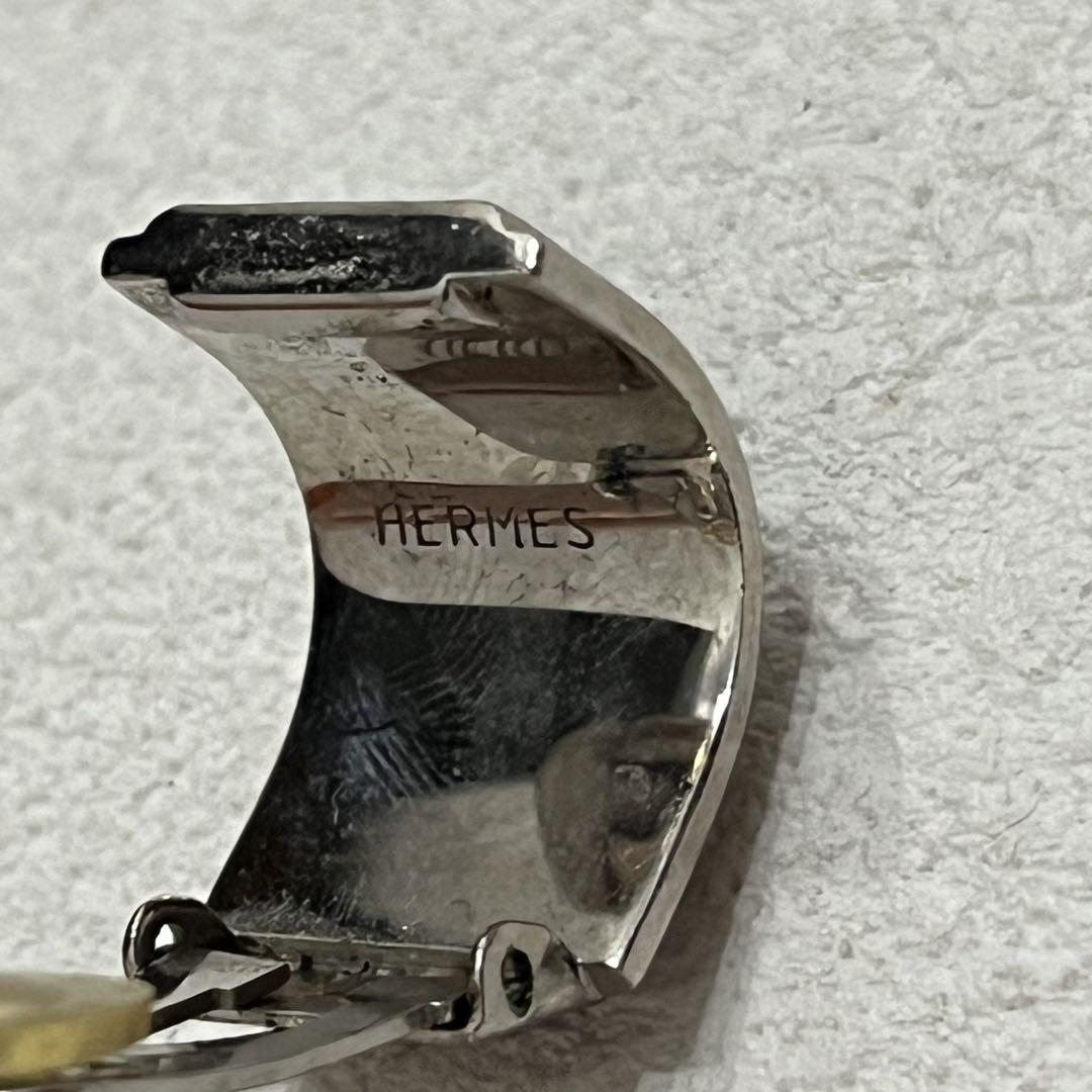 エルメス エマイユ 七宝焼き イルカ シルバー HERMES イヤリング