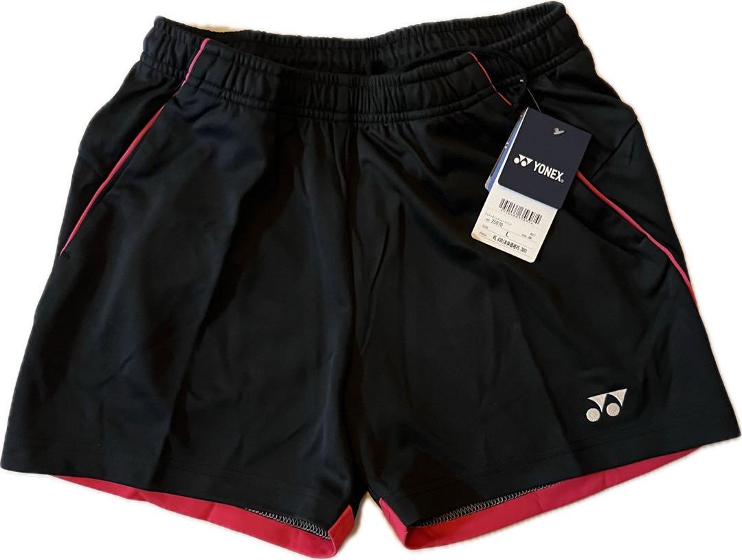 【YONEX】 新品・未使用　テニス バドミントン ショートパンツ 黒/赤