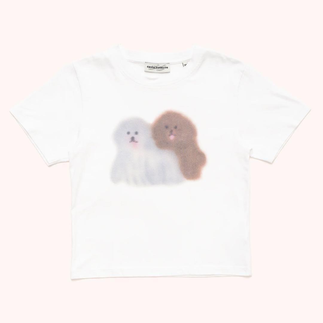新品　レア　あいみょん着用　ドルフィンアパート 犬　Tシャツ Sサイズ　ホワイト 新品 レア あいみょん着用 ドルフィンアパート 犬 Tシャツ S