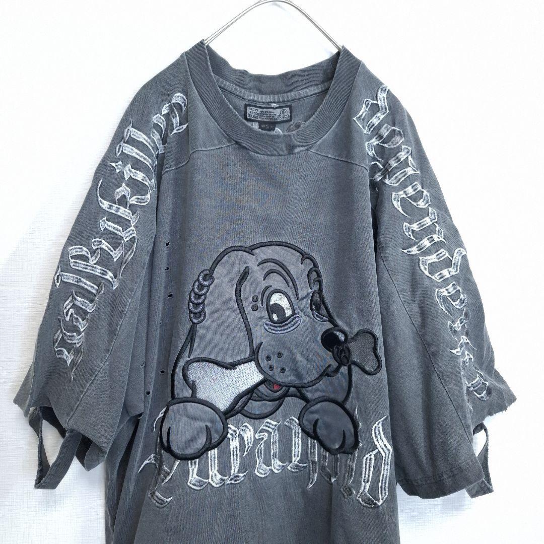 GALFY ガルフィー 病みに染まりし ダメージ 中型犬 Tシャツ L