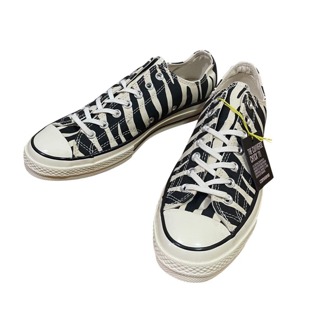 未使用品 コンバース ct70 オールスター low ゼブラ 8 1/2