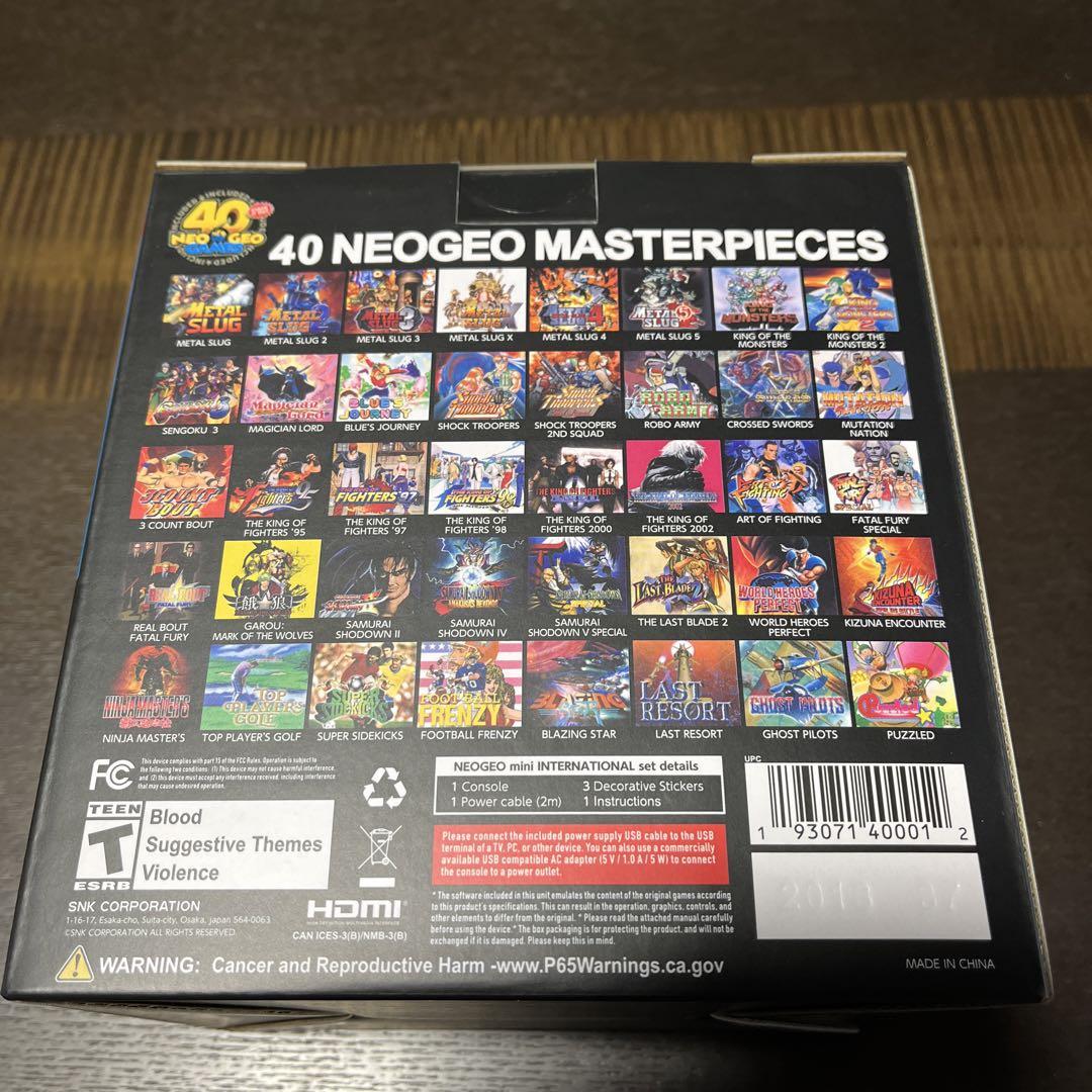 SNK  NEOGEO MINI INTERNATIONAL ネオジオミニ