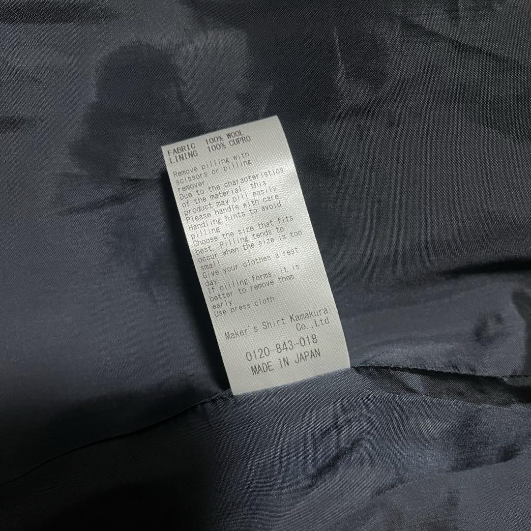 【未使用に近い】鎌倉シャツ 紺ブレ セットアップ 2024〈定価47,300円〉
