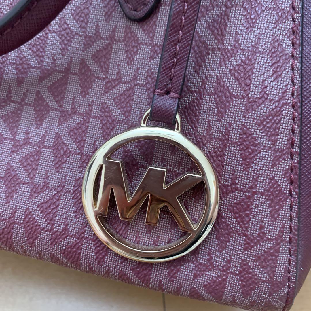 MICHAEL KORS バーガンディ 2wayショルダーハンドバッグ美品