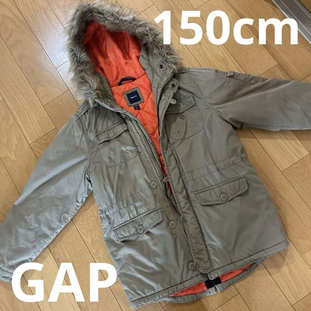 GAP カーキ色 フード付きジャケット (オレンジ裏地)150cm - メルカリ