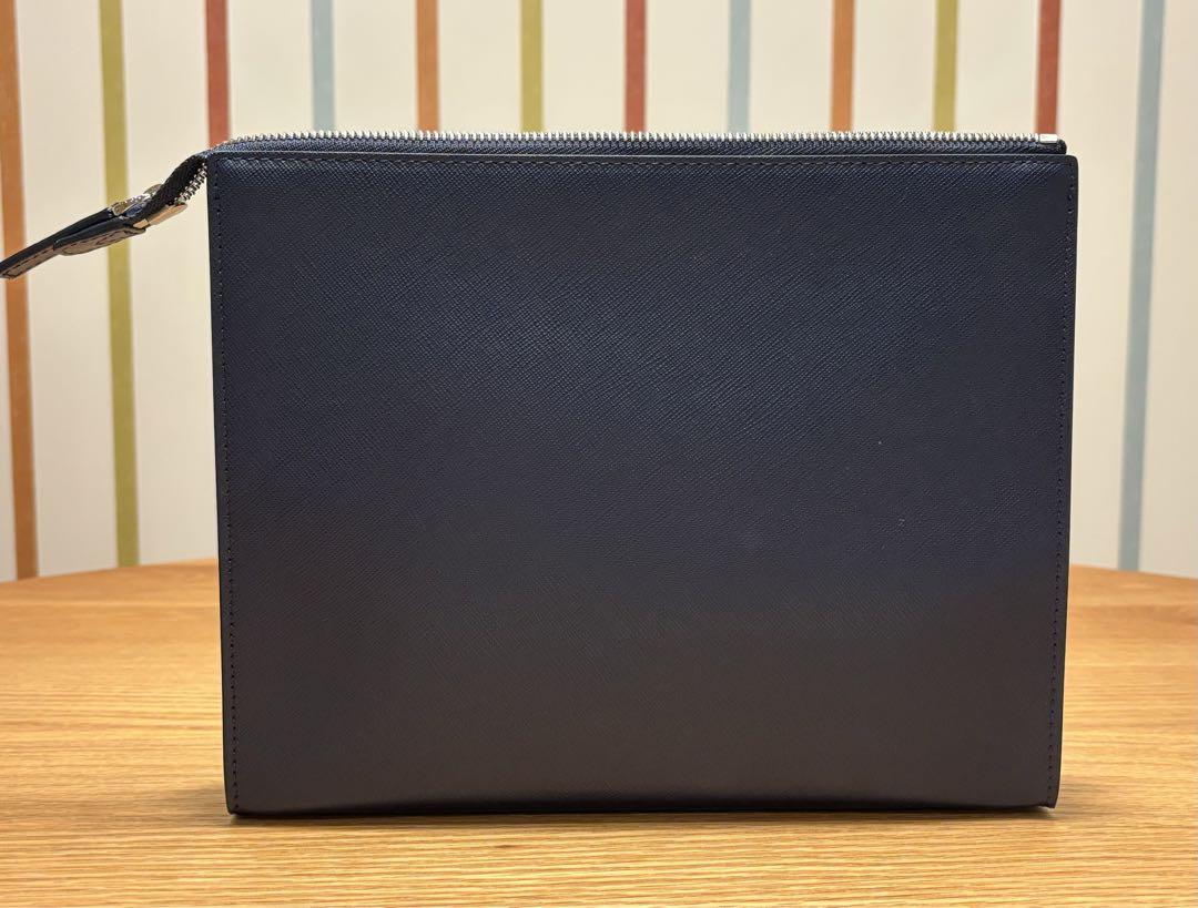 【新品・未使用】Montblancモンブラン クラッチバッグ(ネイビー)