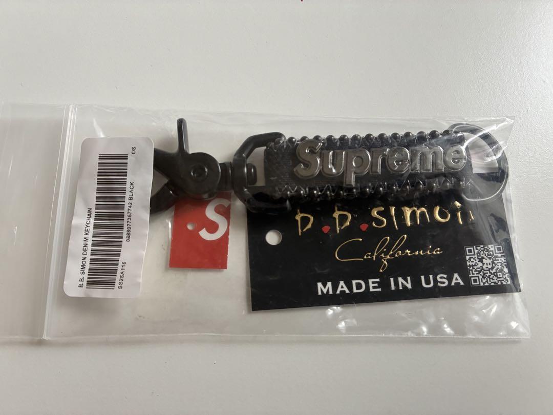 Supreme b.b. Simon Denim Keychain (SS25) - $68