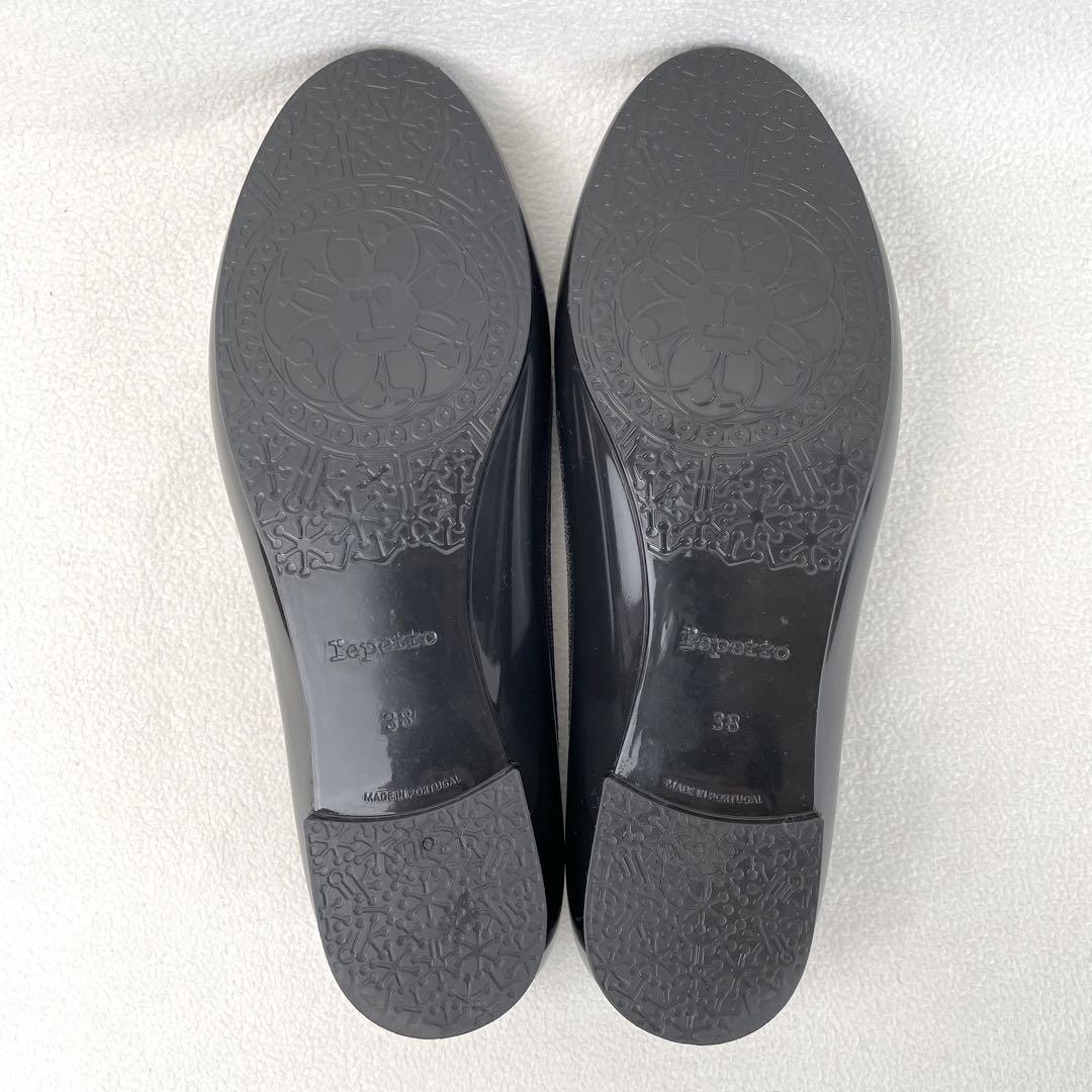 美品】repetto レペット サンドリオンベイビー ブラック38