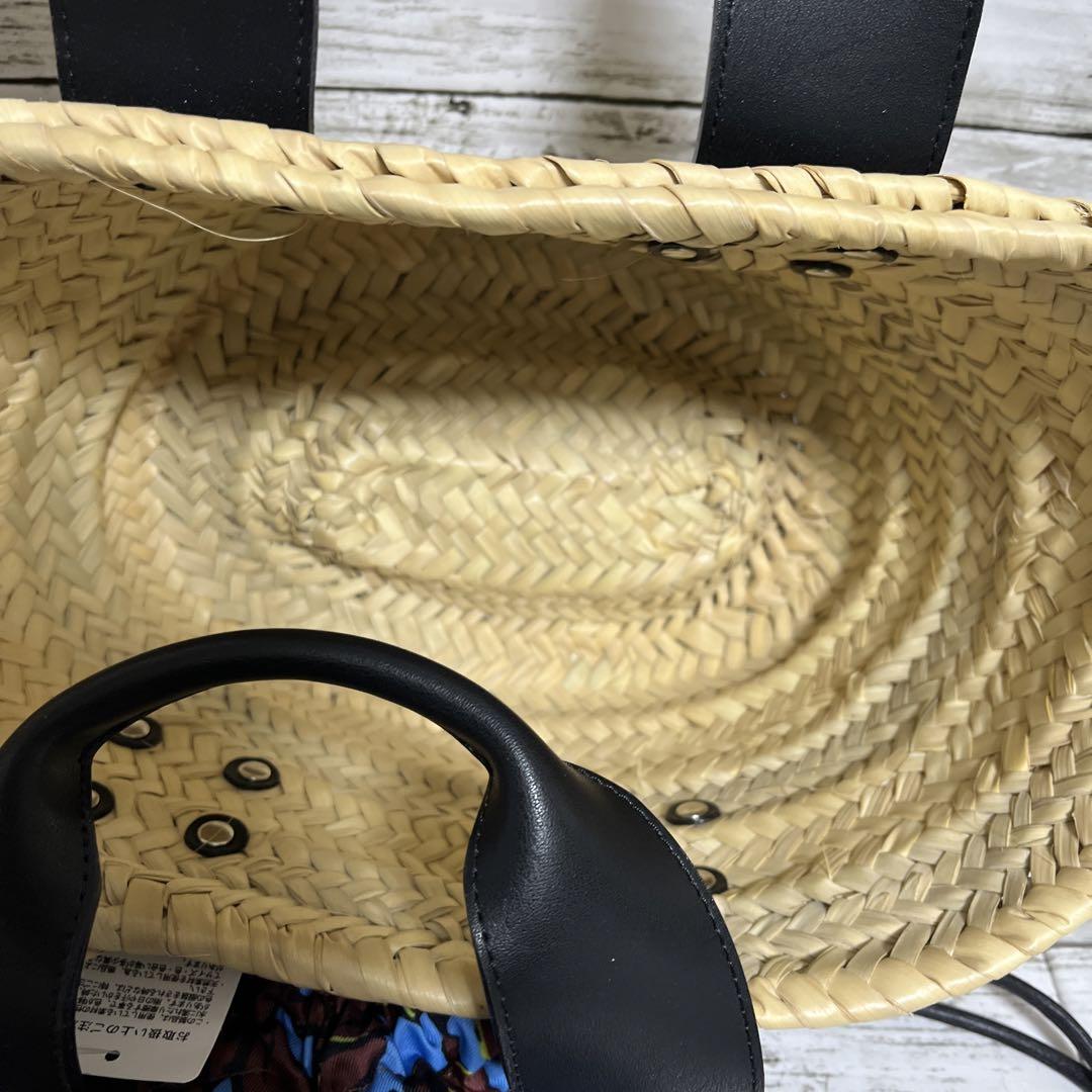 新品 ランバンオンブルー LANVIN かごバッグ 巾着型 定価26400円