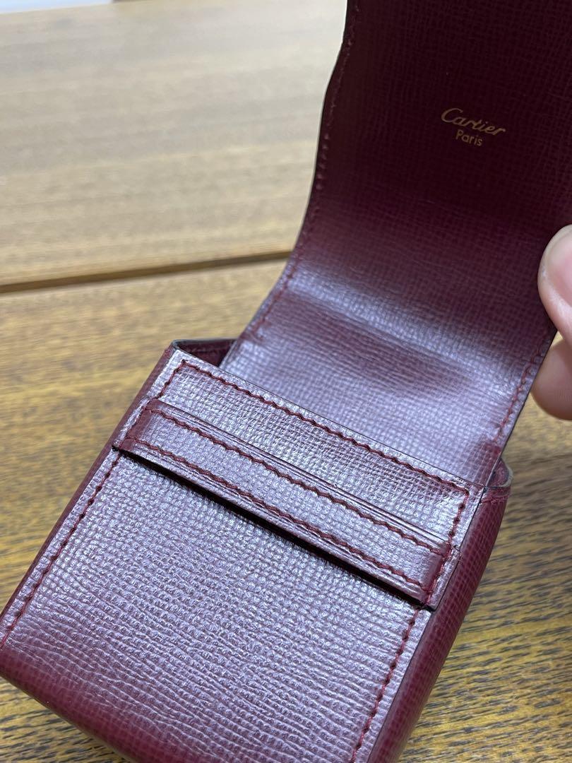 美品  カルティエ　Cartier マストライン シガレットケース レザー
