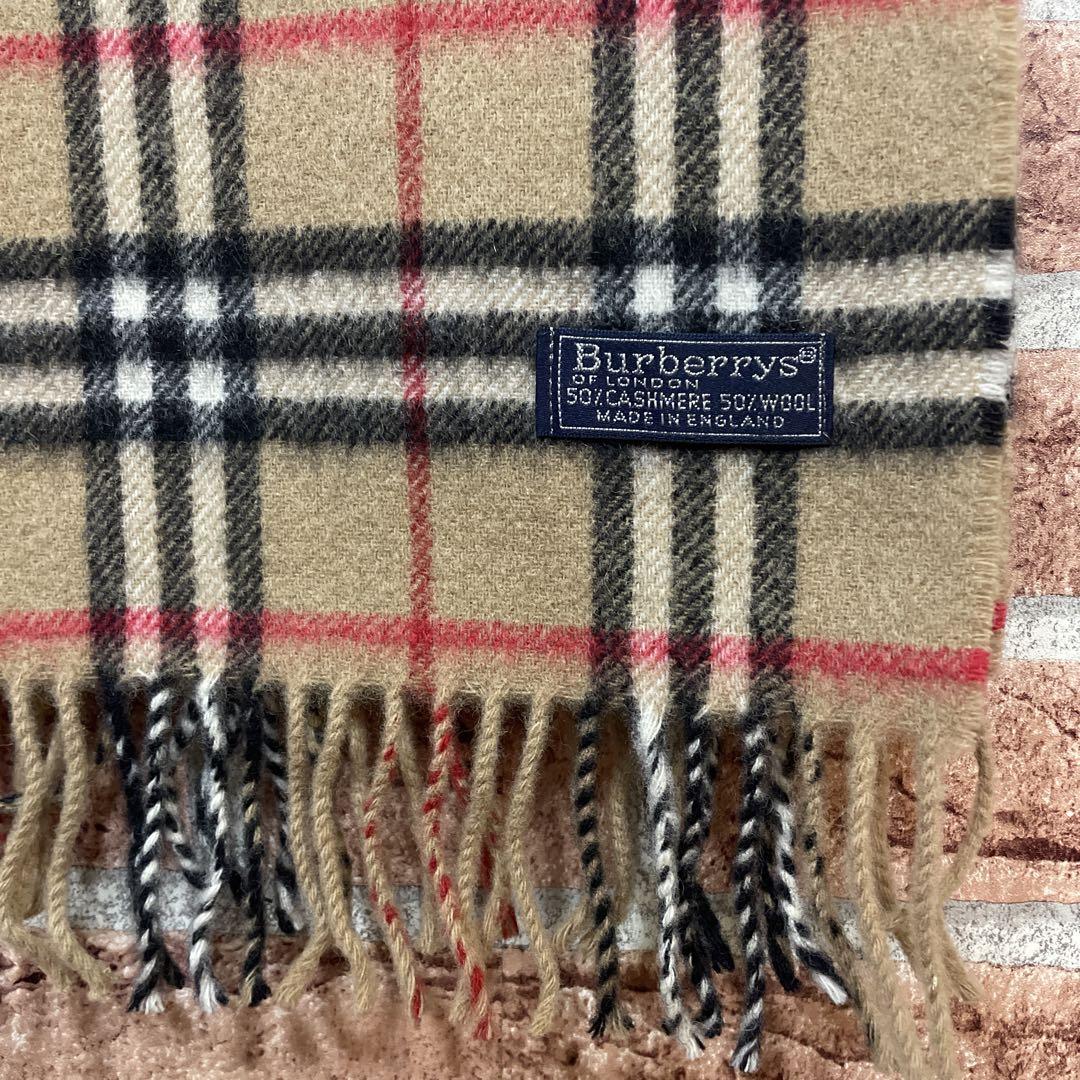 入園入学祝い バーバリー Burberrys メルカリ - カシミヤ50% ノバチェックマフラー 小物