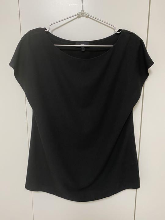 限定SALE大人気 セオリー ブラウス スーツ インナー tYxl8-m12617335685 Theory ブラック トップス 10%OFF