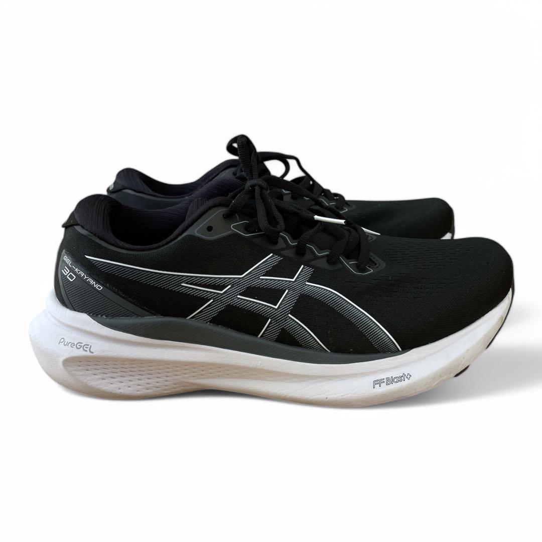 アシックス　ゲルカヤノ30 BLACK/ROCK ランニングシューズ　28㎝