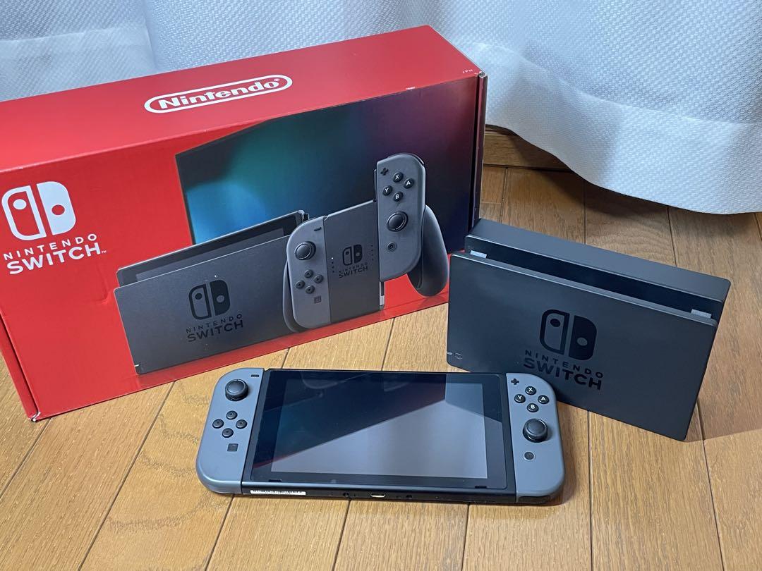 任天堂Switch 新型　グレー 元箱　オマケ付き