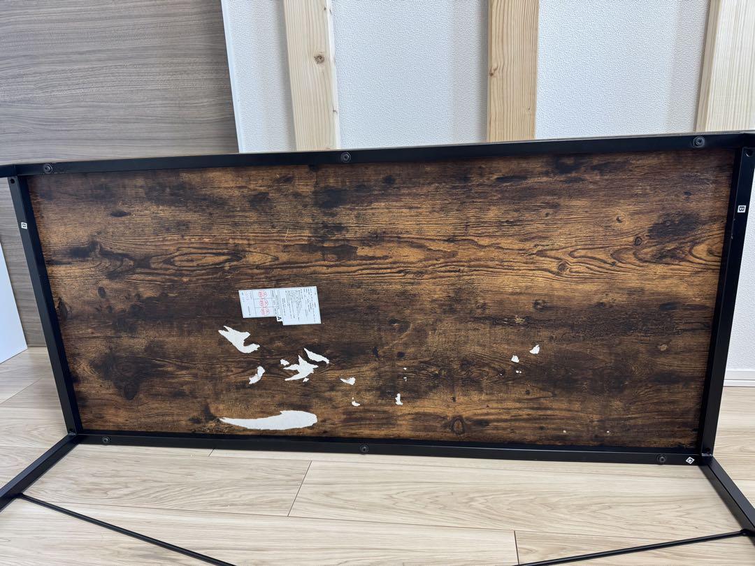 ニトリ　デスクNステイン120BRミドルブラウン120×55cm