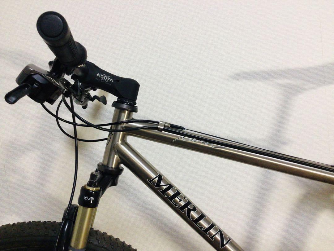 Merlin XLM 6/4 チタン WORKS MTB フレーム 最小S 新品 マーリンXLM タイタンMTB Shimano XTR 2000s