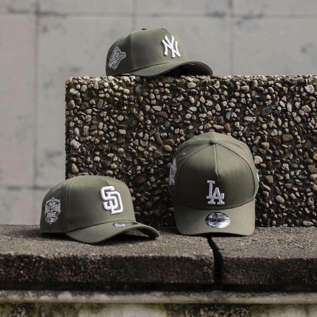今年人気のブランド品や 超激レア】NEWERA NY ヤンキース A-frame WS1996オリーブ 帽子