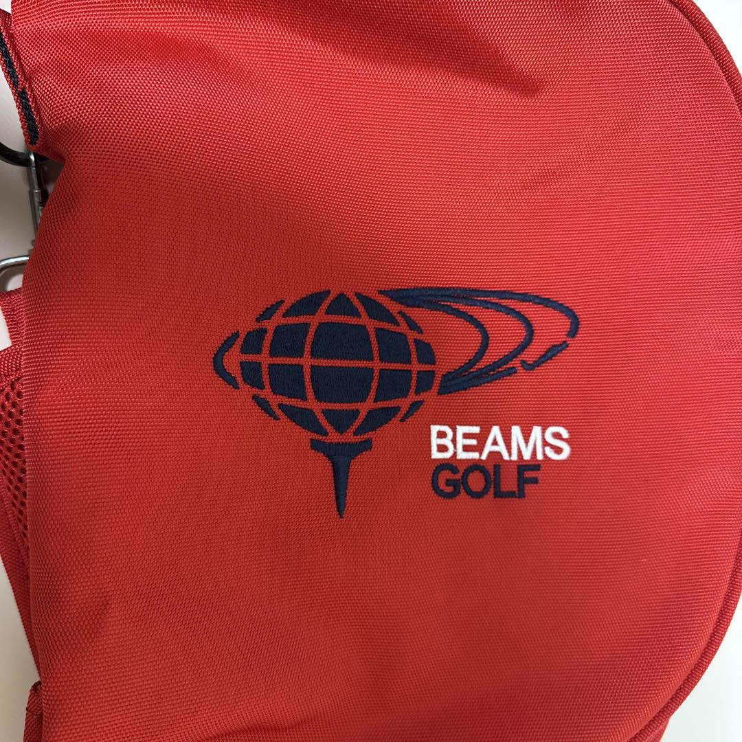 BEAMS GOLF ゴルフバッグ ショルダー付き レッド