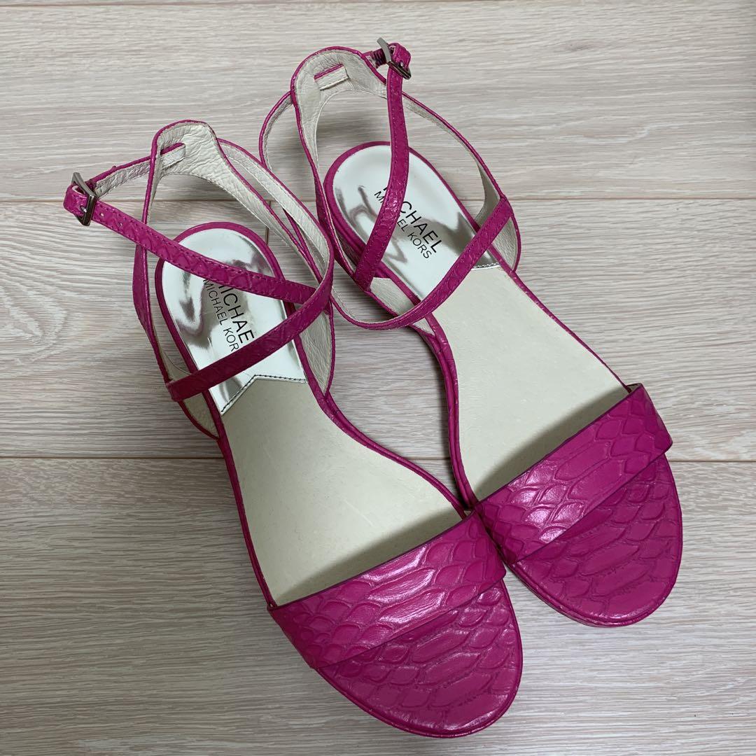 Michael Kors マイケルコース　ピンクサンダル　38.5