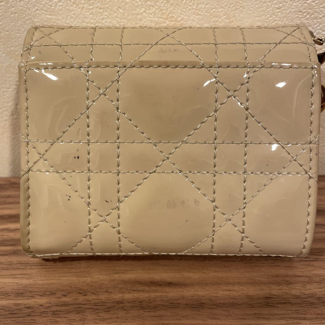 diorロータスウォレット ヘーゼルナッツ色