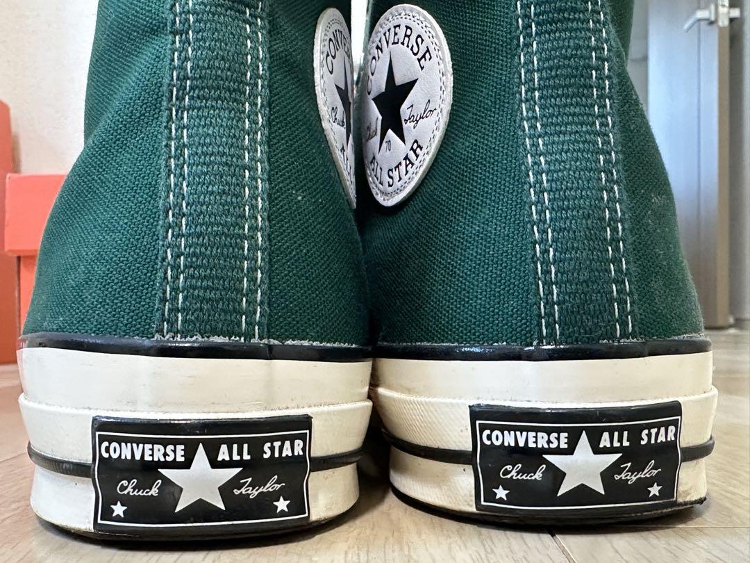 Converse ダークグリーン ハイカットスニーカー