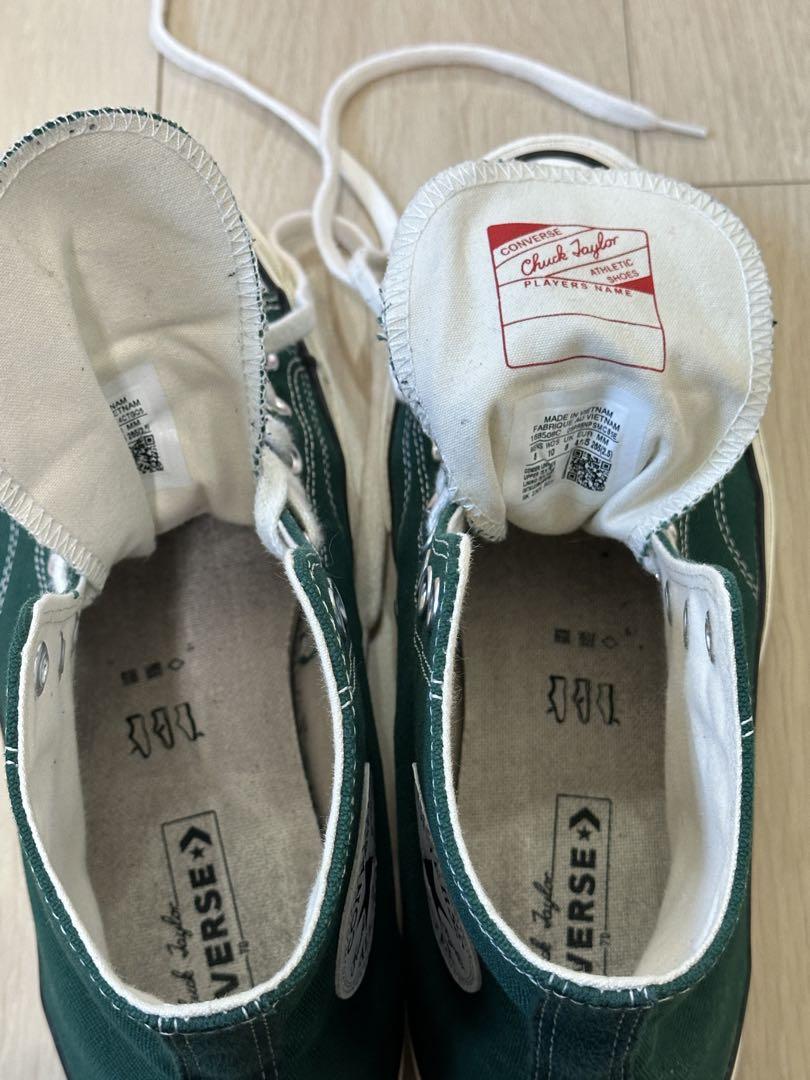 Converse ダークグリーン ハイカットスニーカー
