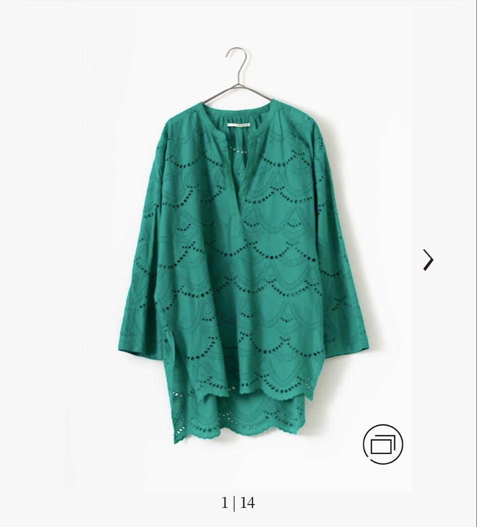 ヌキテパ 2023年 Cotton Voile Dot Hemla Blouse