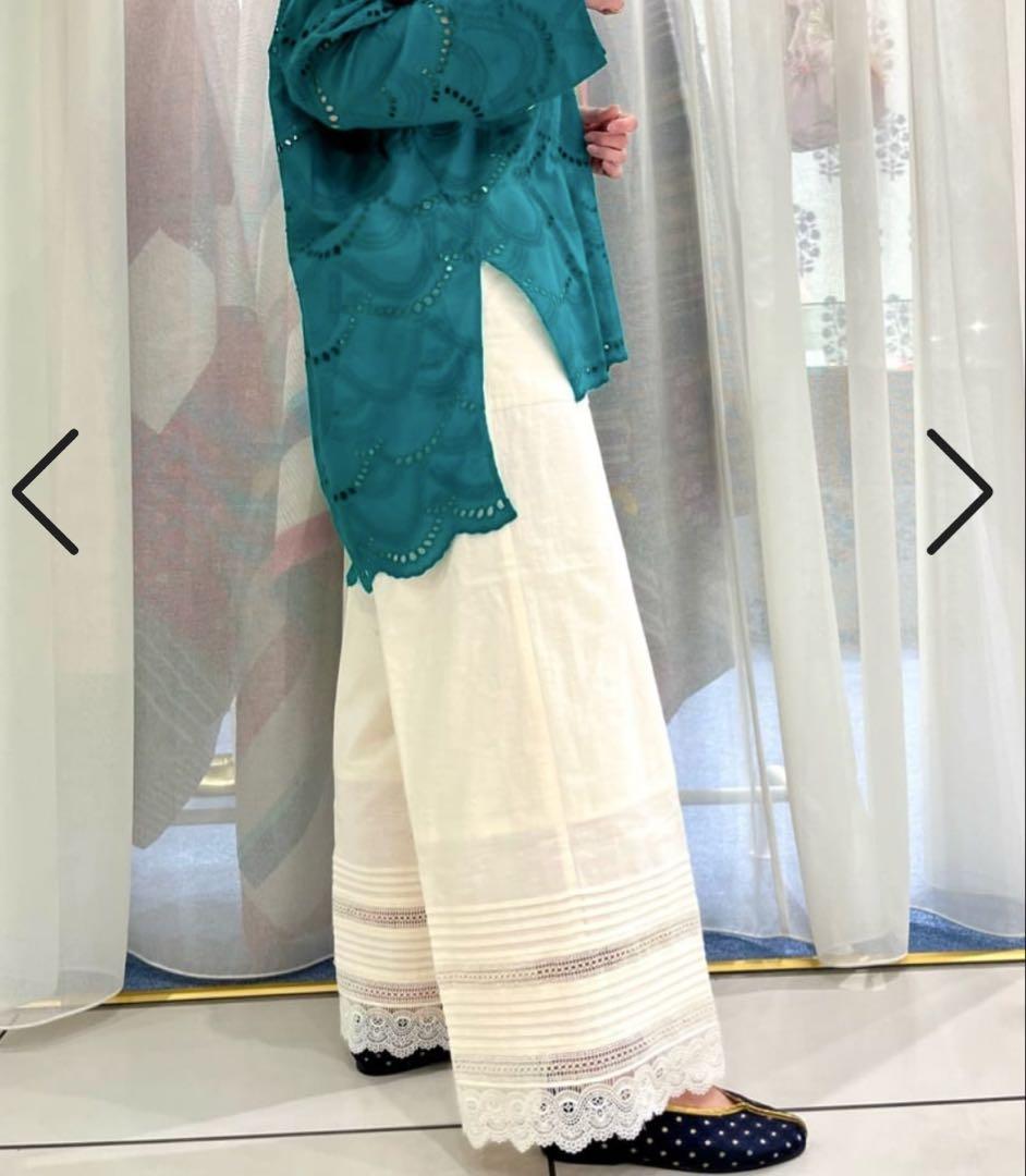 ヌキテパ 2023年 Cotton Voile Dot Hemla Blouse