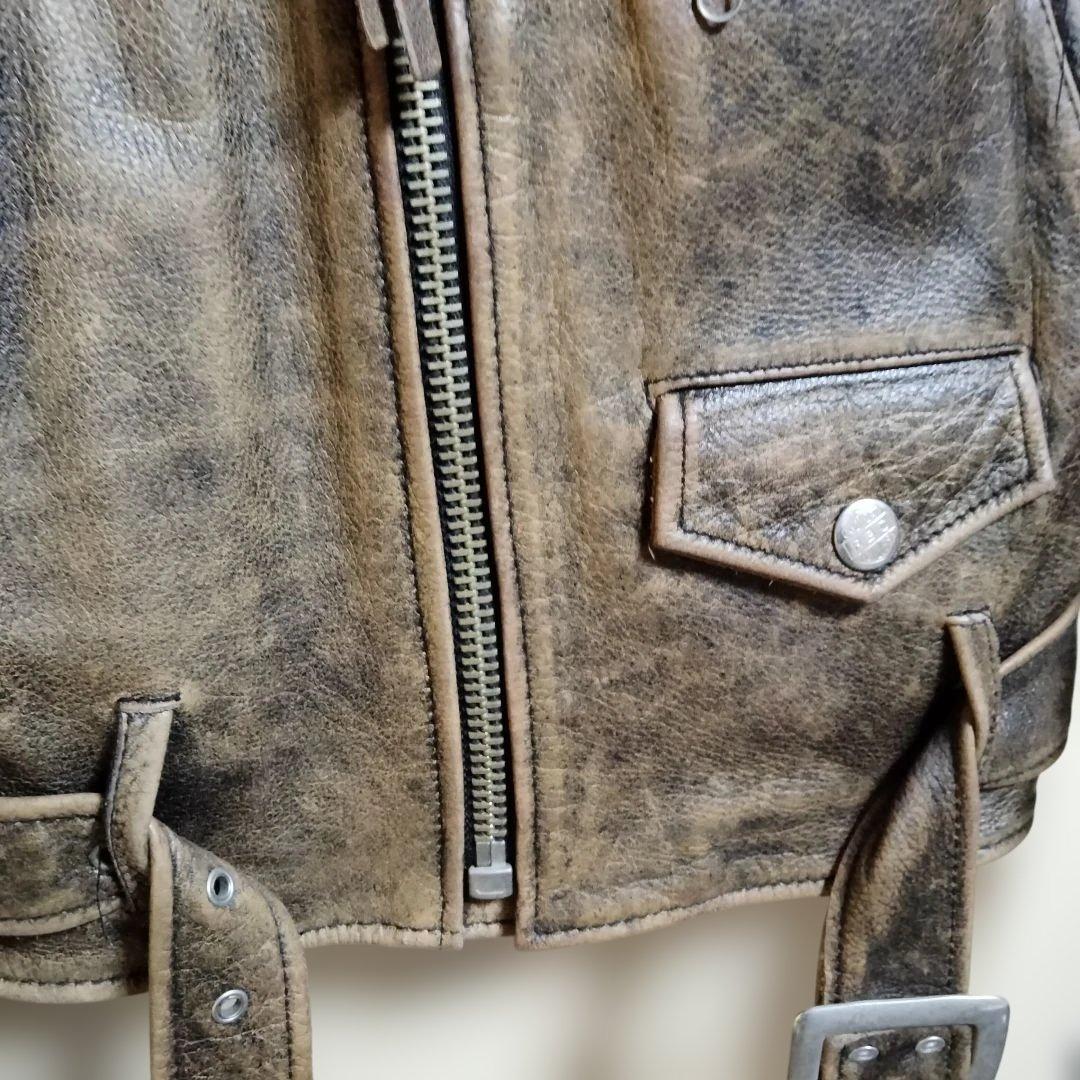 【極希少】30年前の逸品!牛革ヴィンテージ ライダースジャケット 【極希少】30年前の逸品!牛革ヴィンテージ ライダースジャケット