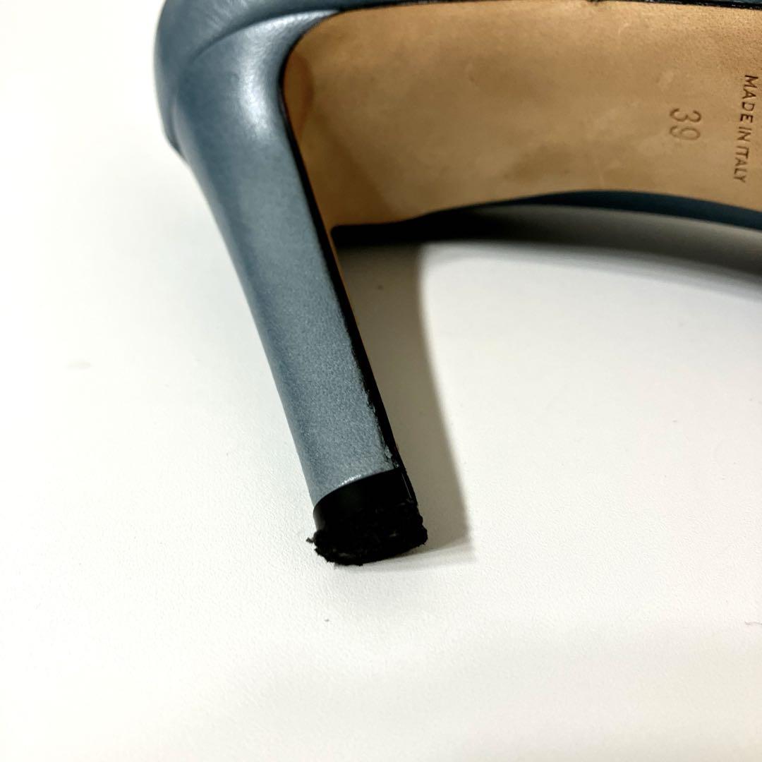 SERGIOROSSIライトブルーハイヒール 正規品　サイズ39 イタリア製