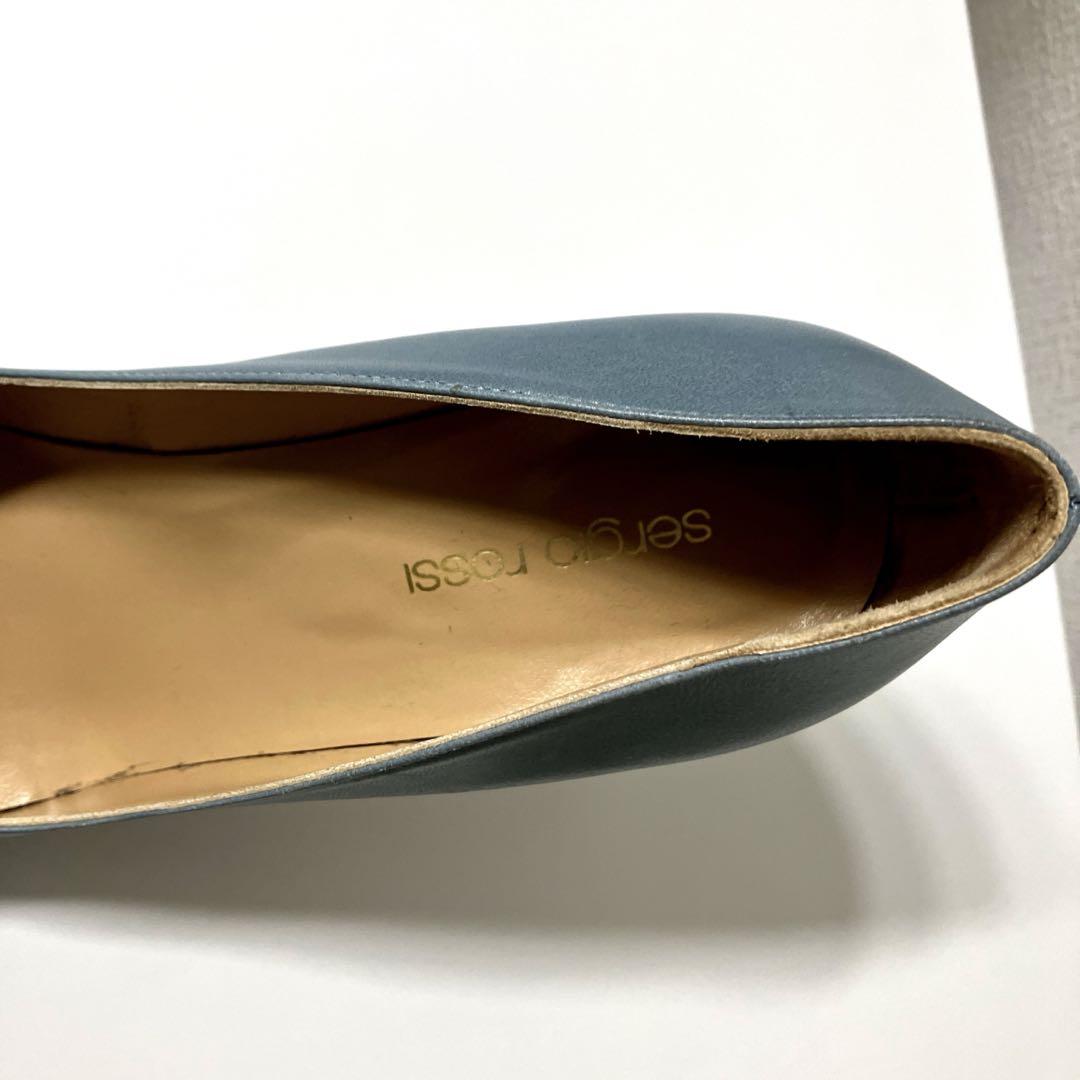 SERGIOROSSIライトブルーハイヒール 正規品　サイズ39 イタリア製