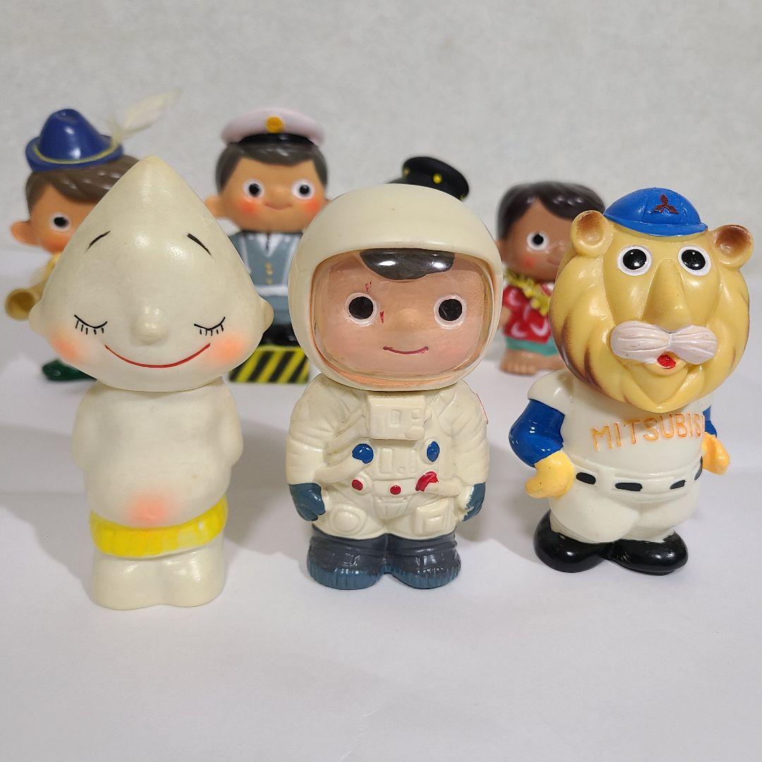 昭和レトロ　銀行系のソフビ貯金箱　レア レア 羽後銀行 コロちゃん ソフビ 貯金箱 昭和レトロ 犬 人形