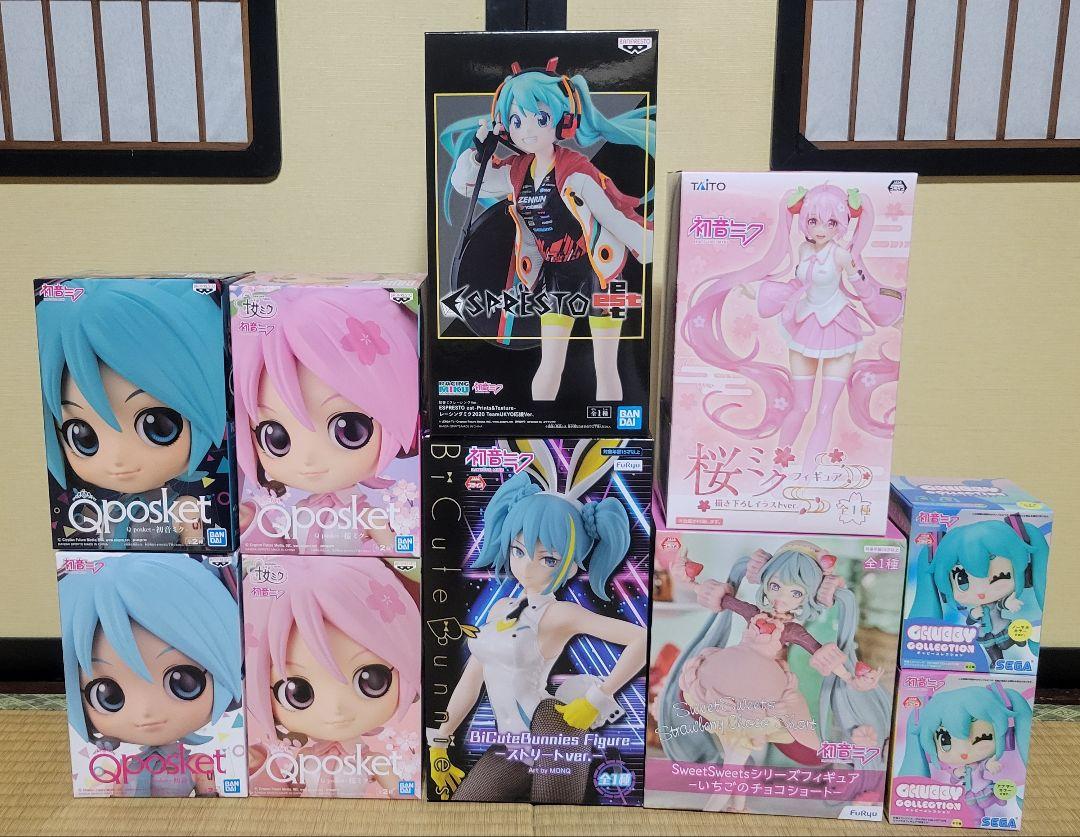 初音ミク プライズ フィギュア セット 春夏新作モデル 初音ミク プライズフィギュア10種セット コミック/アニメ