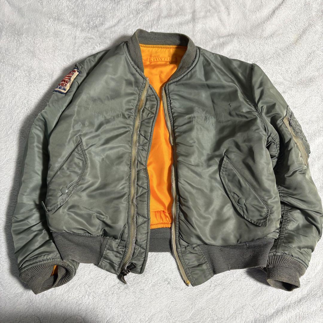 70s 米軍実物 USAF MA-1 ALPHA社製 MIL-J-8279E
