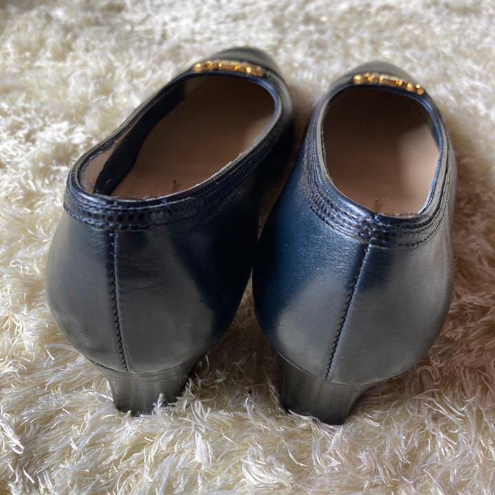 格安日本製 ♡美品 ガンチーニ ネイビー レザー nXwvF-m12644656968 Ferragamo フェラガモ 24.5 HOTSALE
