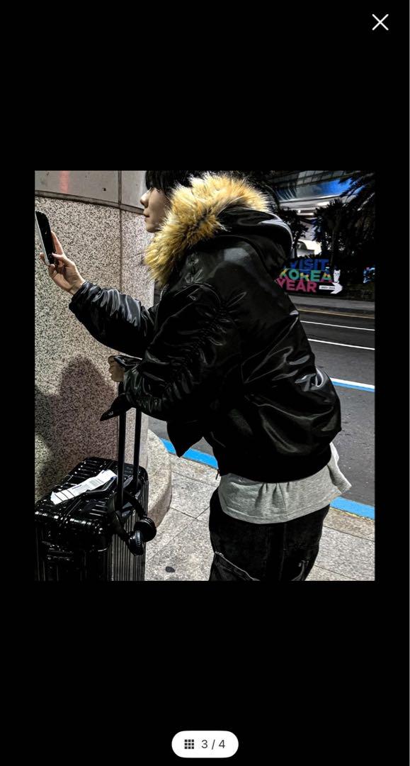 【COSYHARU】Raccoon MA-1 JUMPER BLACK