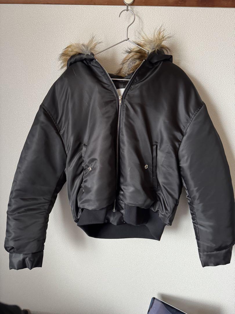 【COSYHARU】Raccoon MA-1 JUMPER BLACK