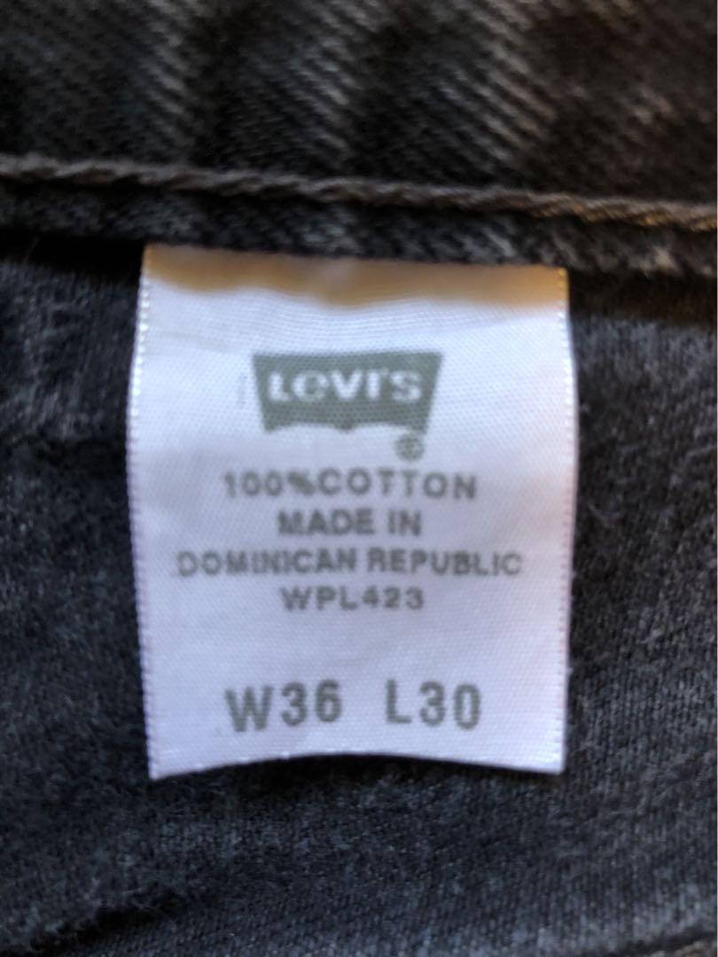 Levi's 501 ブラックデニム W36 L30