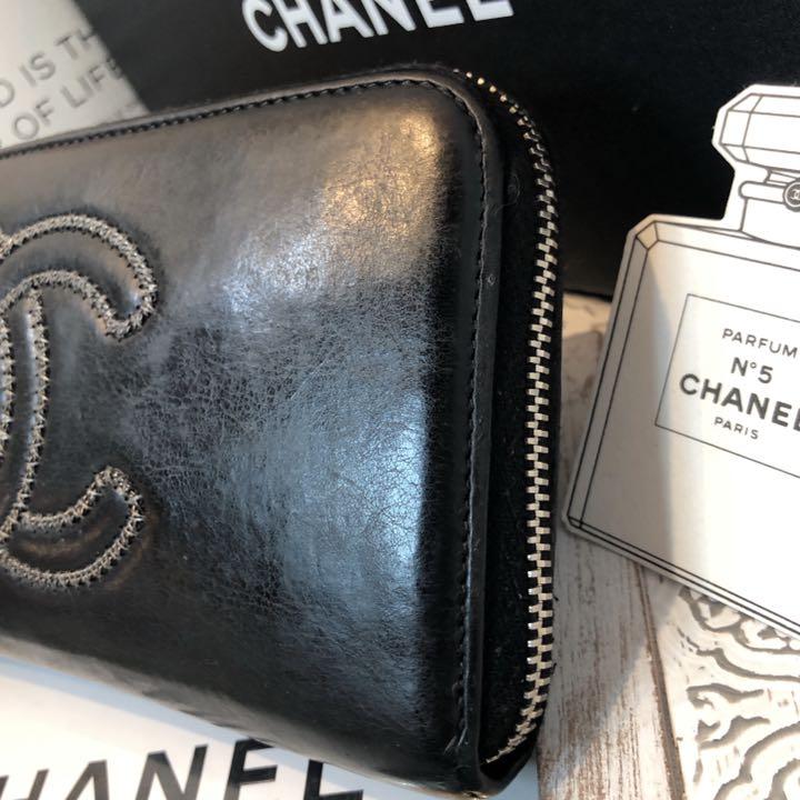 通販大人気 美品 ラウンドジップ ココマーク 正規品 OfuGr-m12649560172 シャネル CHANEL 長財布 新作登場限定SALE