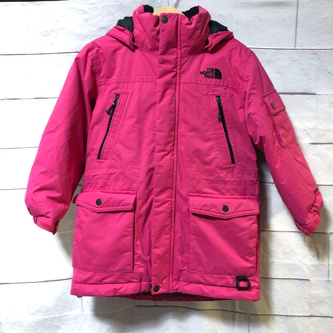 THE NORTH FACE ダウンジャケットコート￼ キッズ110 ピンク - メルカリ