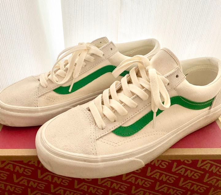 Vans バンズ オールドスクール グリーンホワイト メルカリ Vans バンズ オールドスクール グリーンホワイト メルカリ