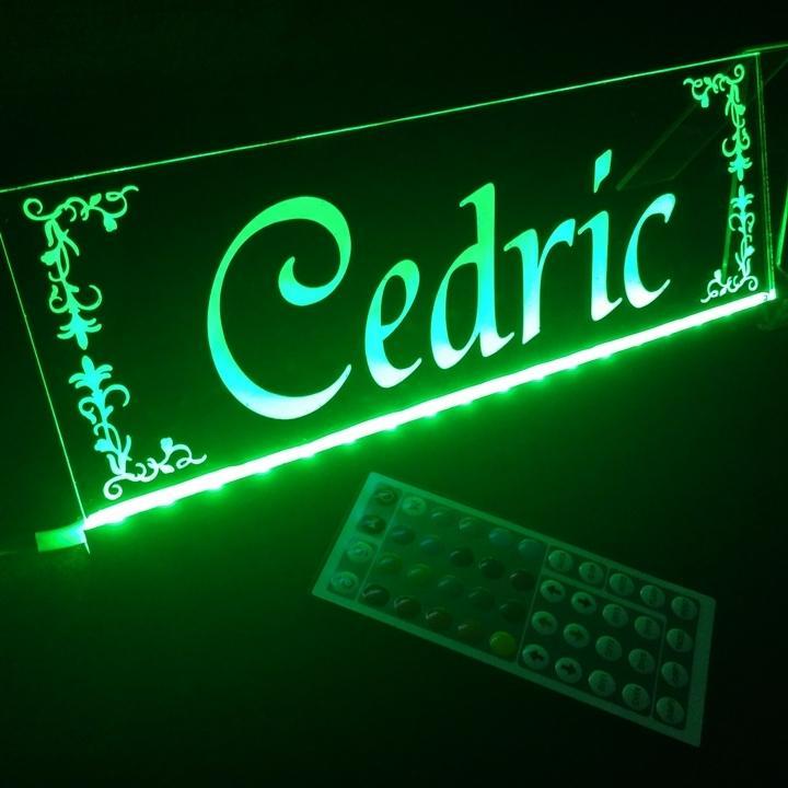 セドリック② 光るLEDアクリルプレート LNRAv-m12651304113 最新品お得