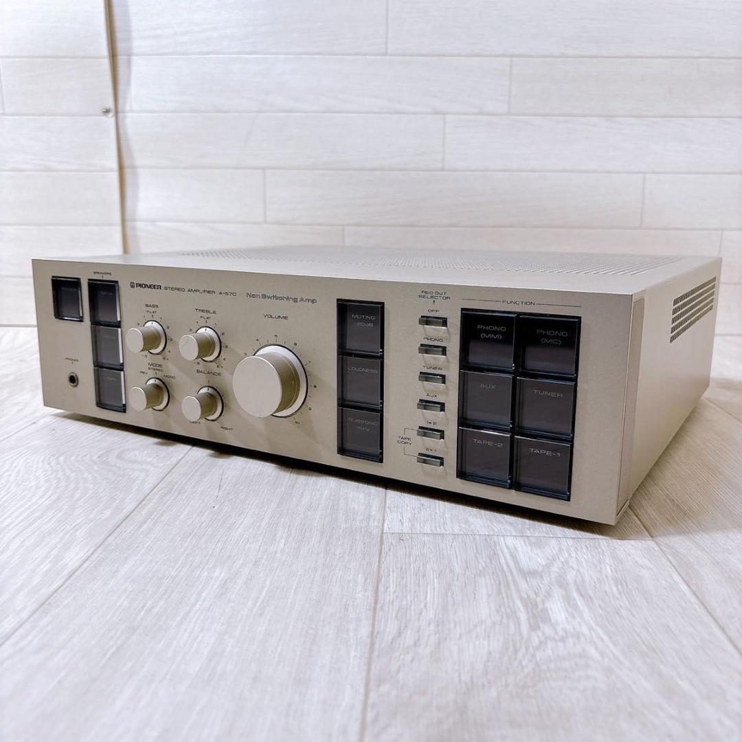 Pioneer パイオニア プリメインアンプ A-570 薄型機 希少 レア