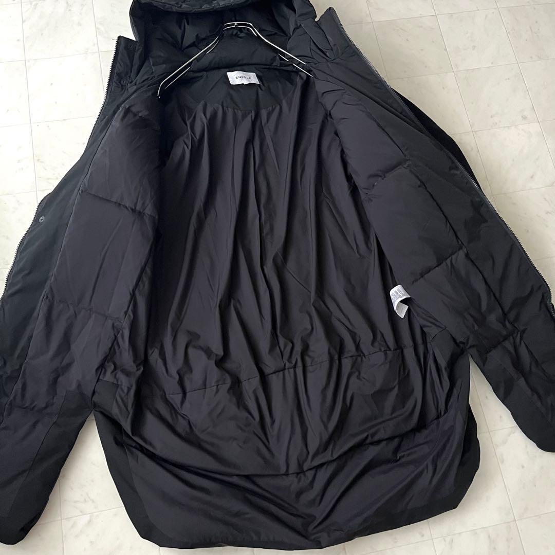美品♡2020AW エンフォルド PEツイルウールダウンコート 異素材 38 黒