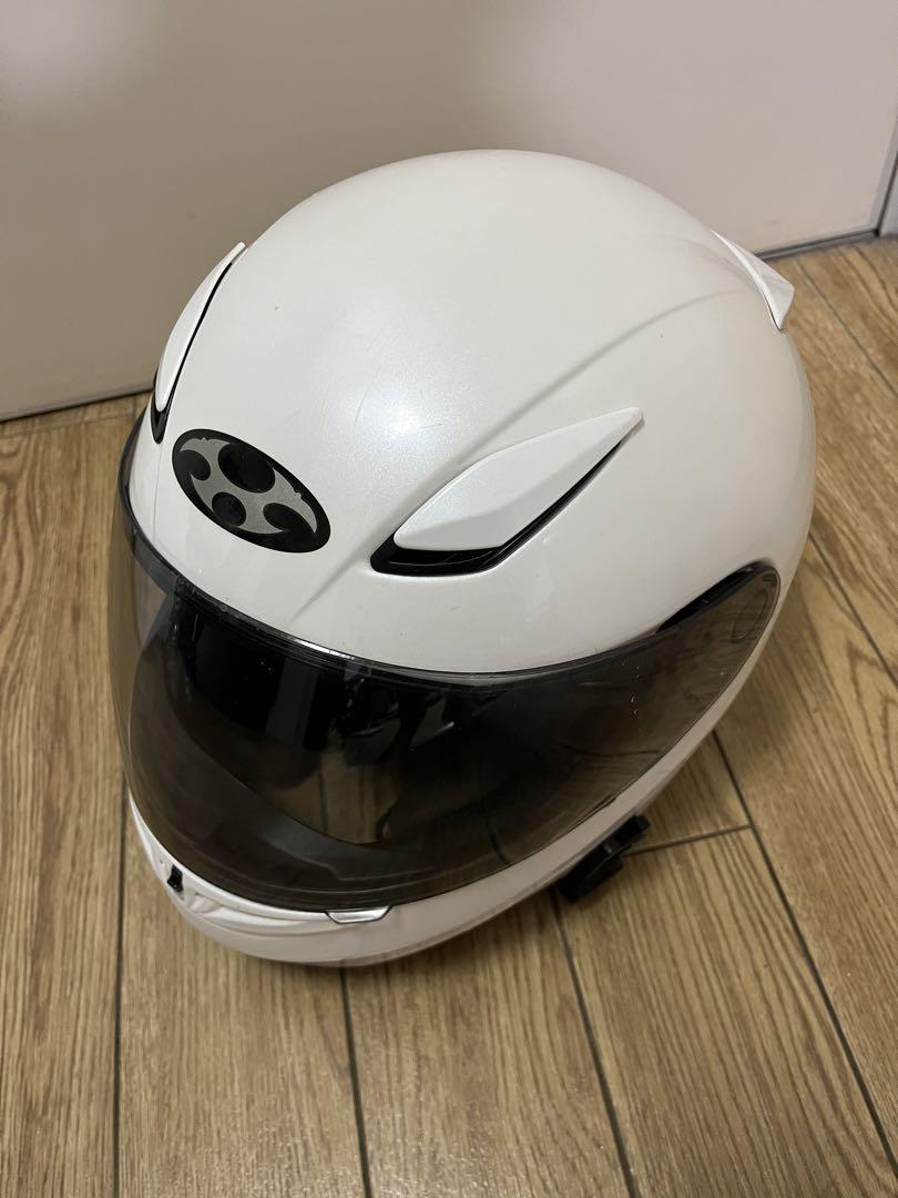 オージーケーカブトバイクヘルメット フルフェイス FF-R3 パール