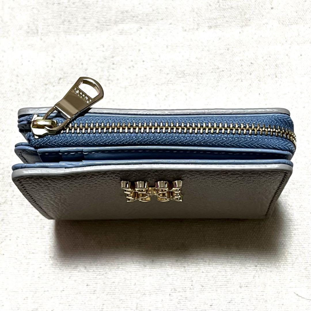 ラシットモノグラムプレート ハーフウォレット財布